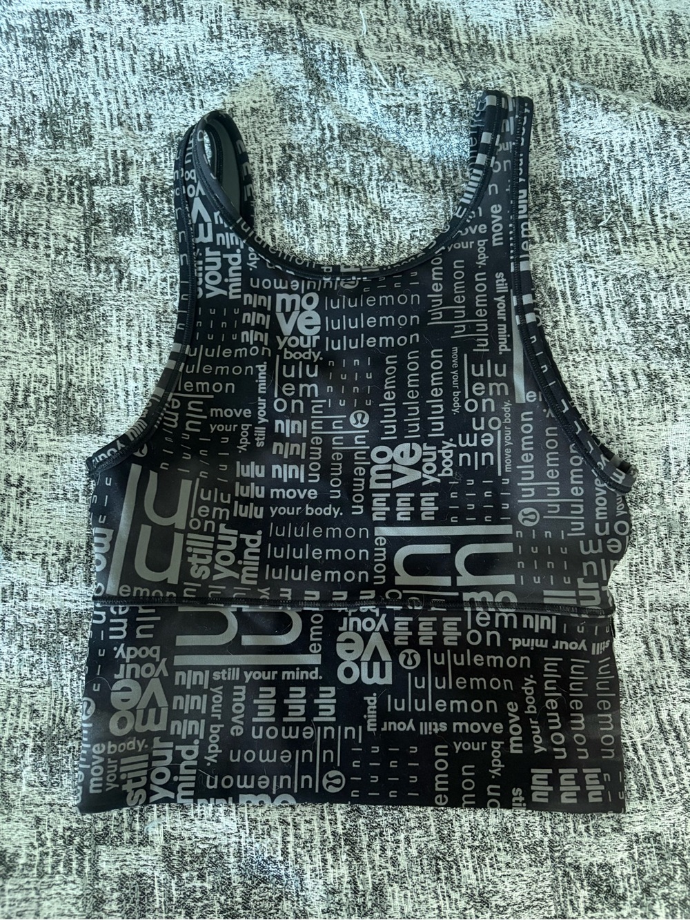 Lululemon Power Pivot Everlux Tank Top Ombre Black Size 2